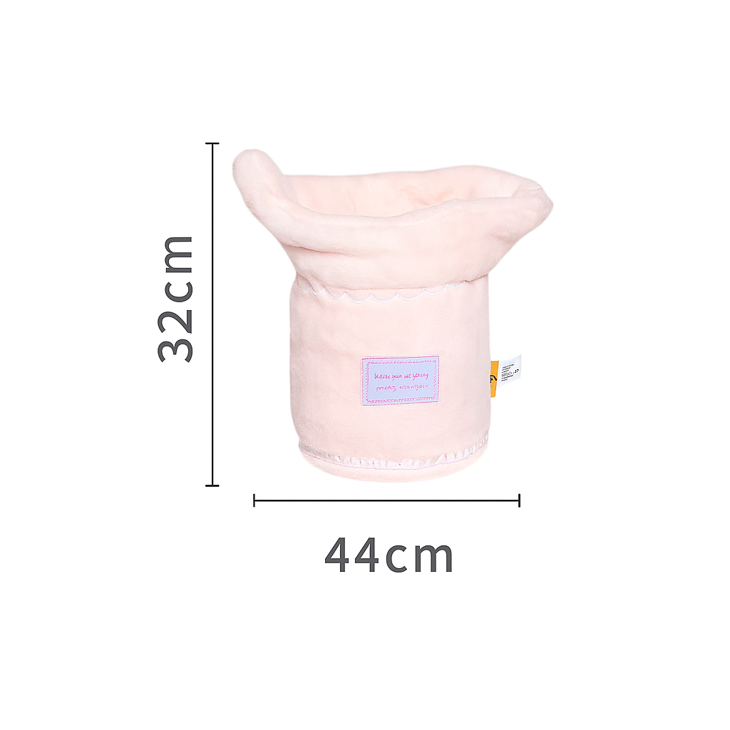 Pink Plush Flower Pot Base