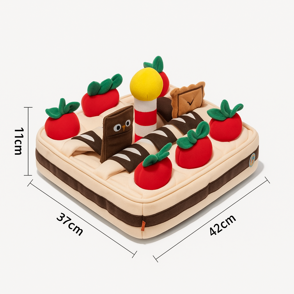 Strawberry Cake Snuffle Toy β 10-in-1 Enrichment Puzzle