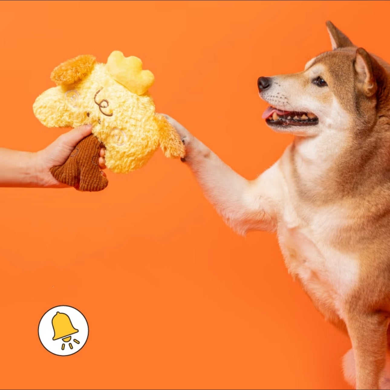 Tree Buddy Plush Dog Toy with Bell