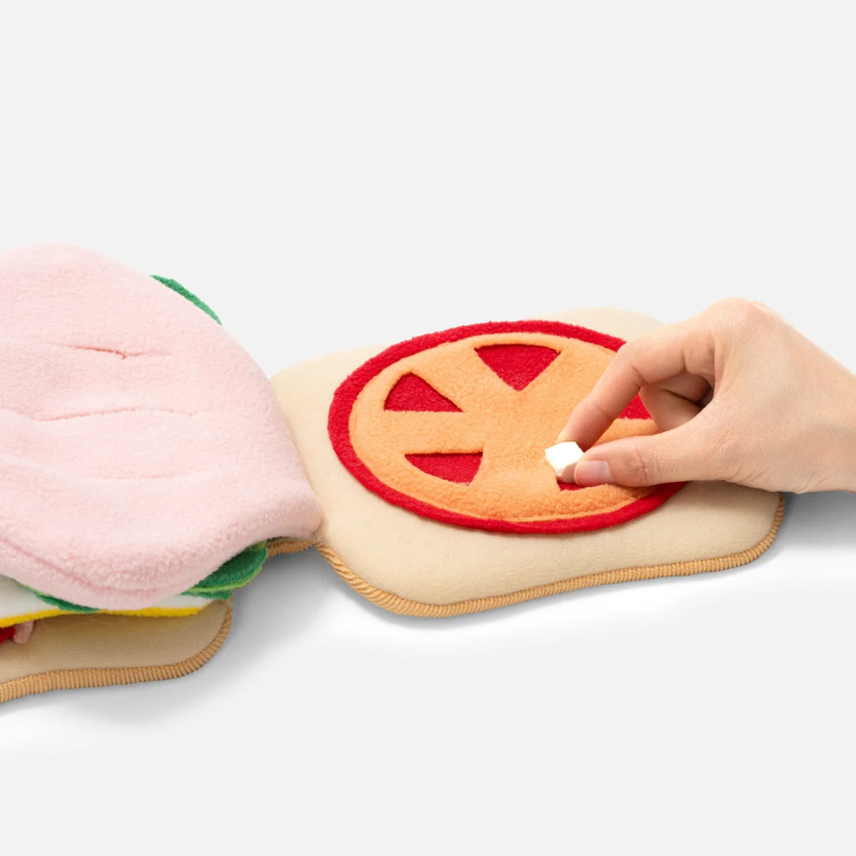 Sandwich Snuffle Toy β Multi-Layer Treat Puzzle for Dogs