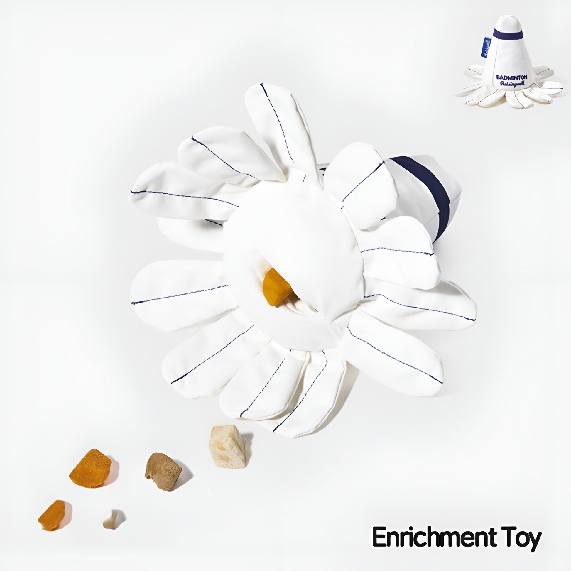 Badminton Shuttlecock Enrichment Toy! πΈπΆ