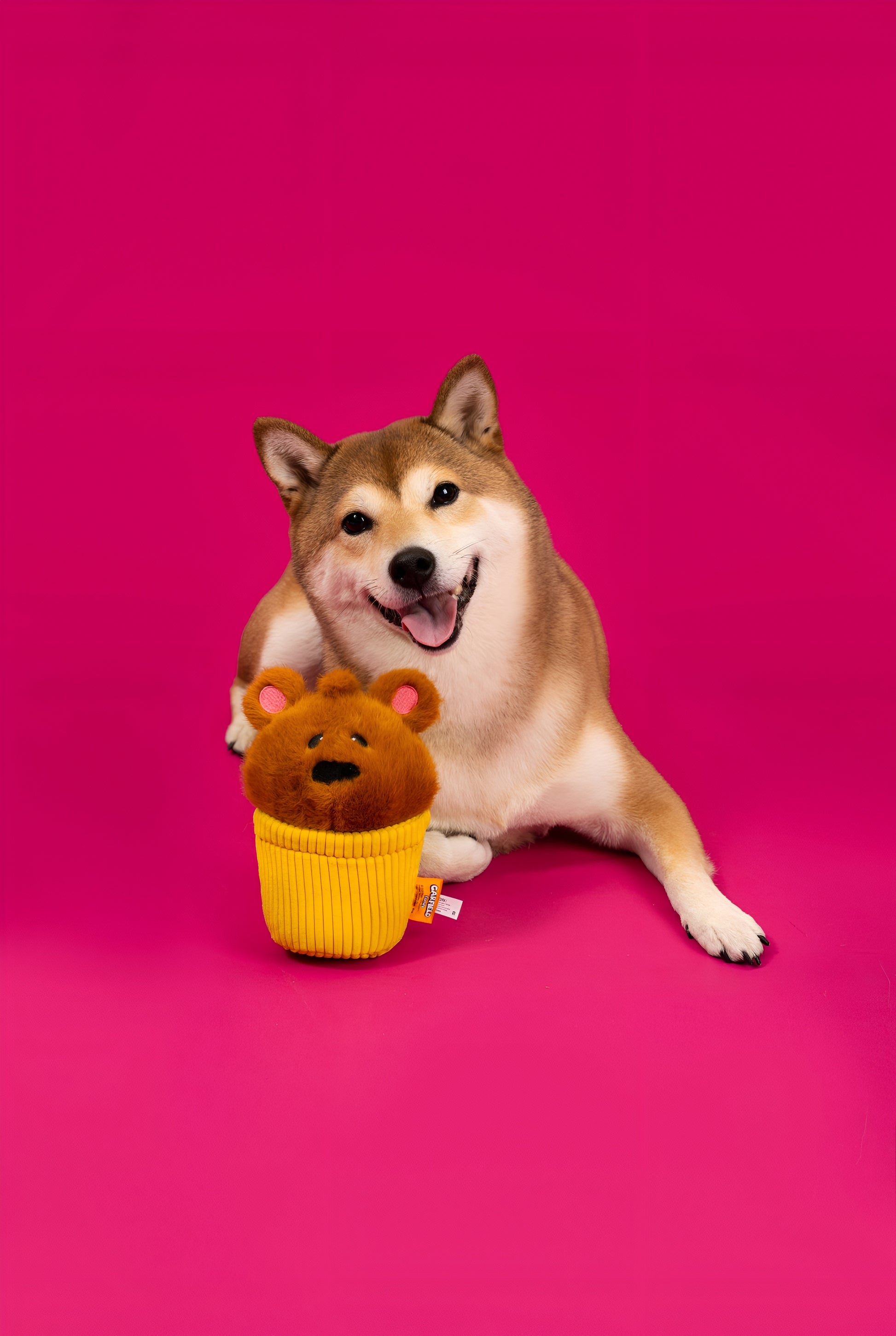 🧁 Pochi Cupcake Plush Toy – Playful, Sweet & Full of Tail Wags! 🐾