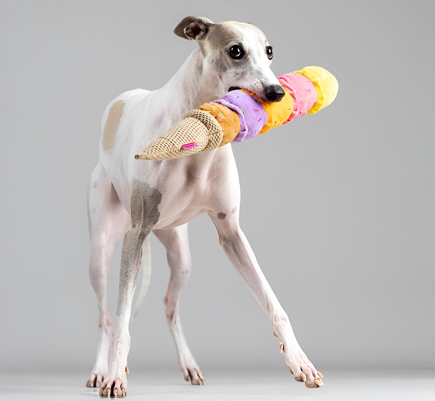 Ice Cream Plush Dog Toy – Colorful, Fun & Long-Lasting Play!