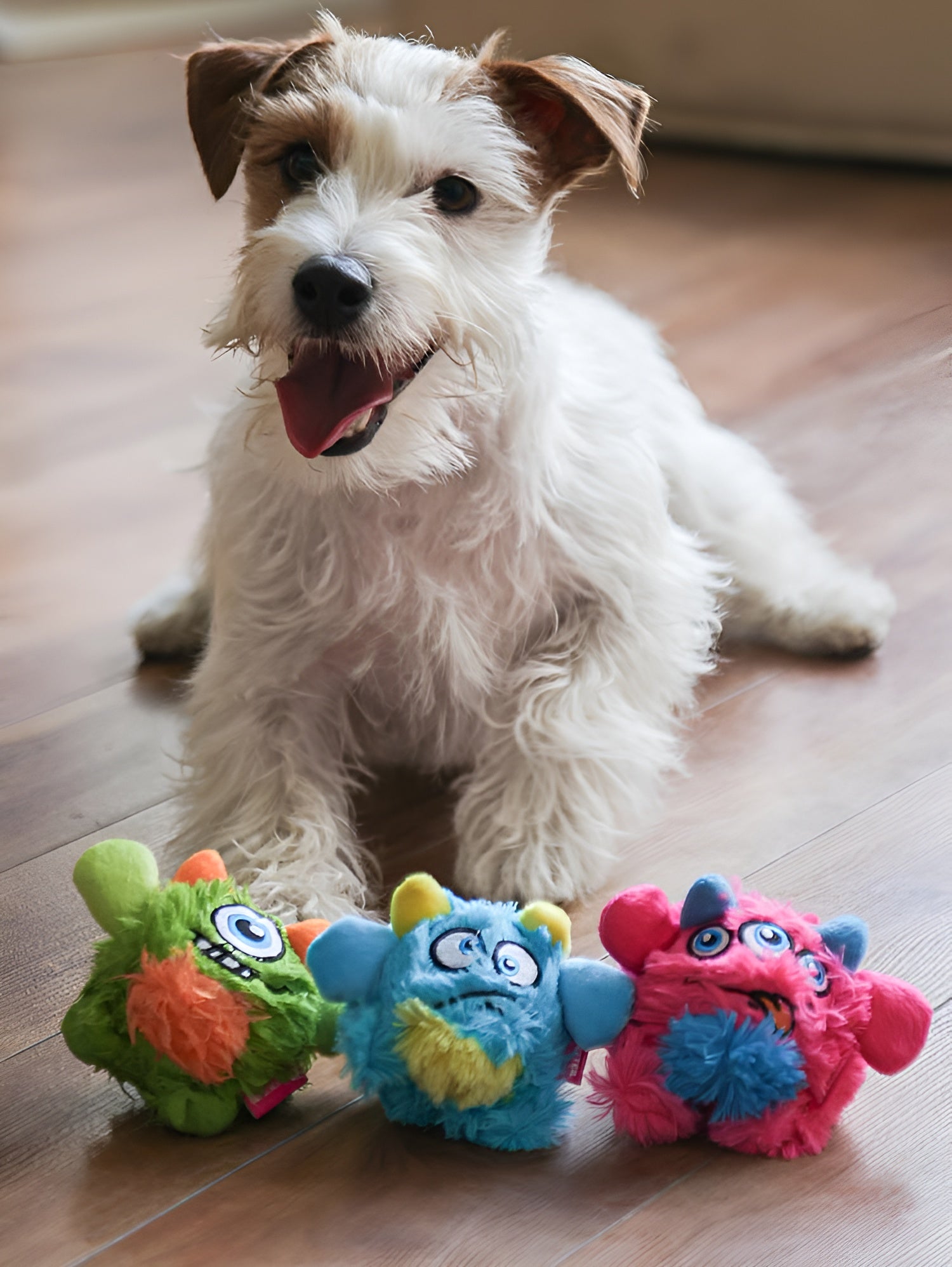 Plush Monster Dog Toy – Soft, Colorful & Durable Playmate