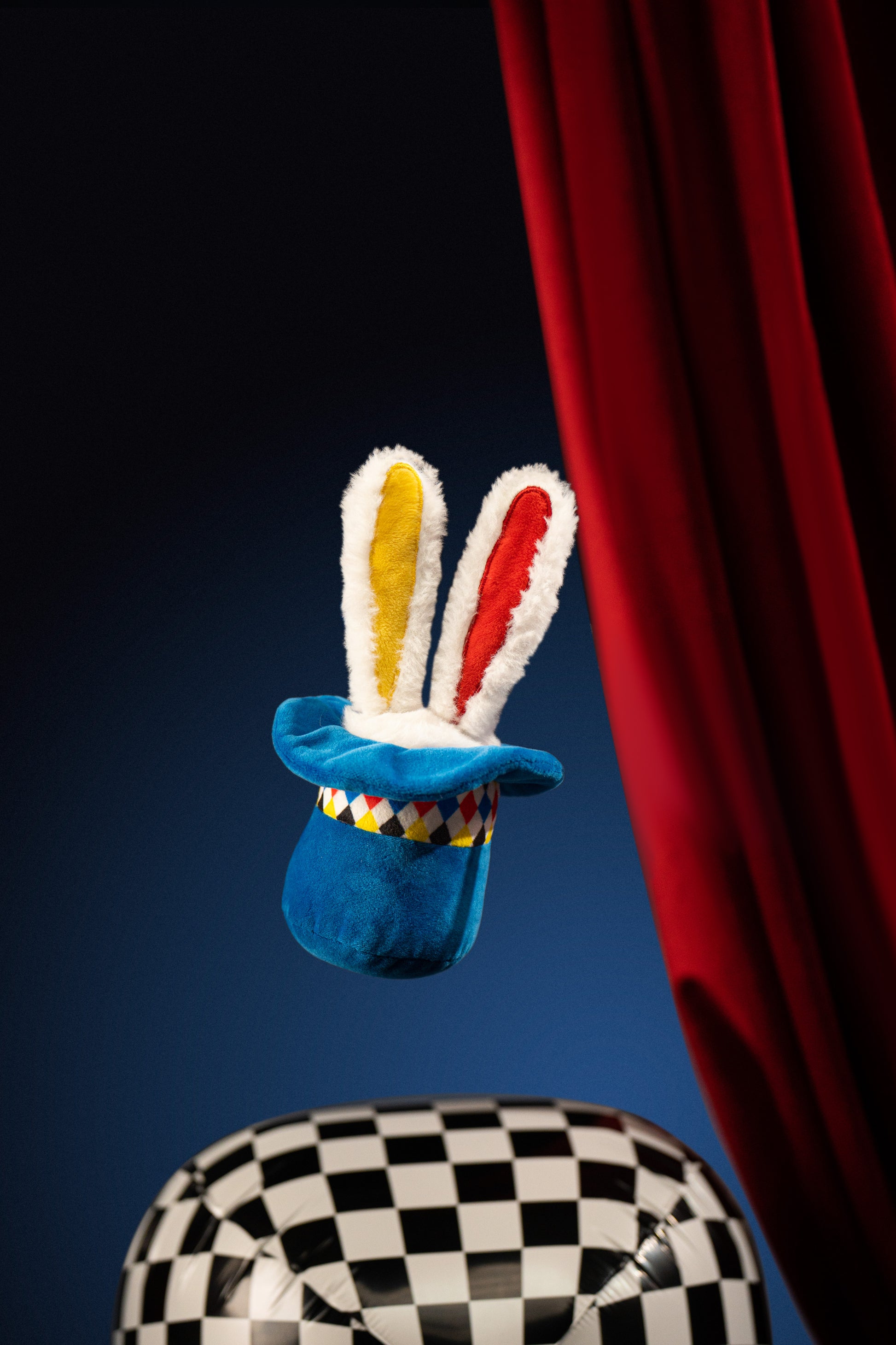 π° Bunny Squeeze Hat Dog Toy β Squeak, Snuggle & Play! πΆπ₯