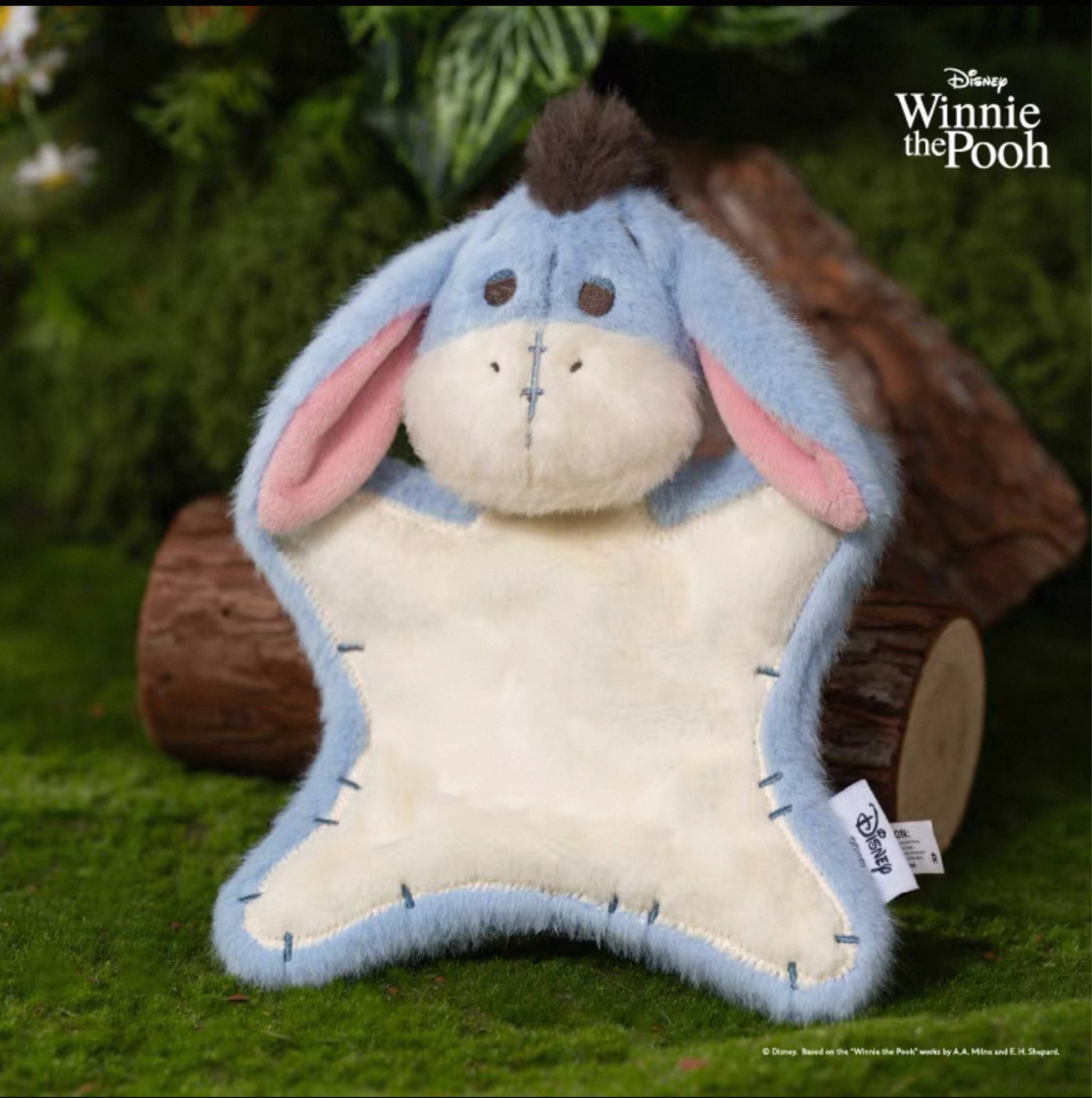 Eeyore Flat Plush – Plush Dog Toy with Crinkle Paper