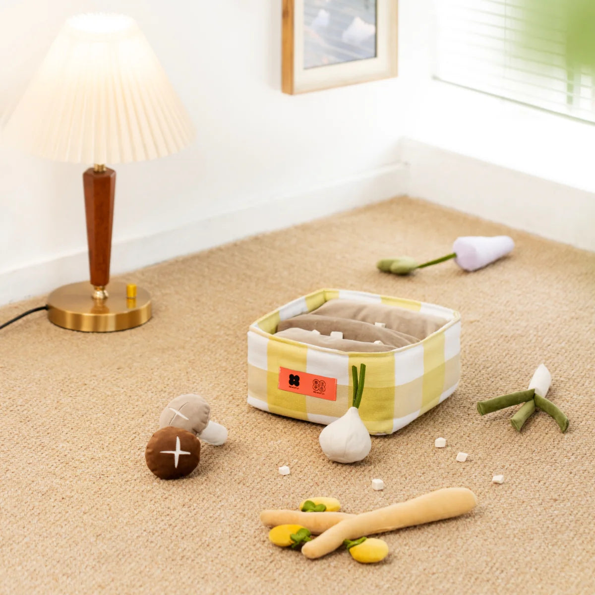 Vegetable Snuffle Toy Set β 6-in-1 Enrichment Basket for Dogs