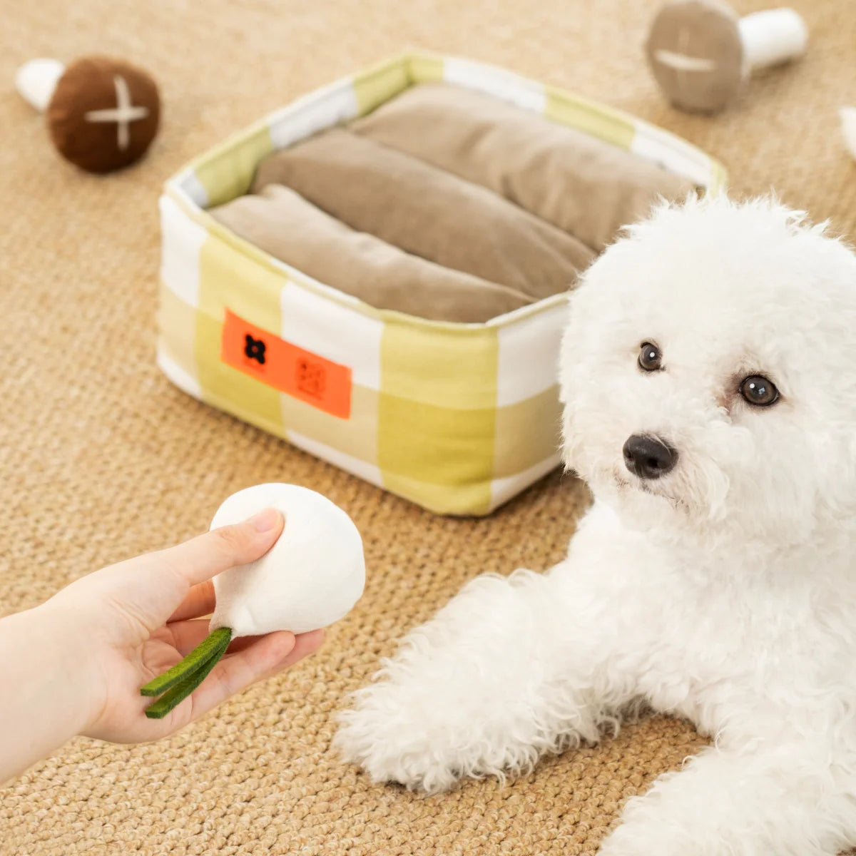 Vegetable Snuffle Toy Set β 6-in-1 Enrichment Basket for Dogs