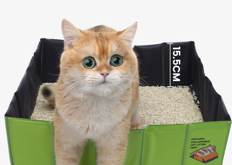 Portable Foldable Cat Litter Tray – Leak-Proof, Odor-Resistant & Travel-Friendly 🐾