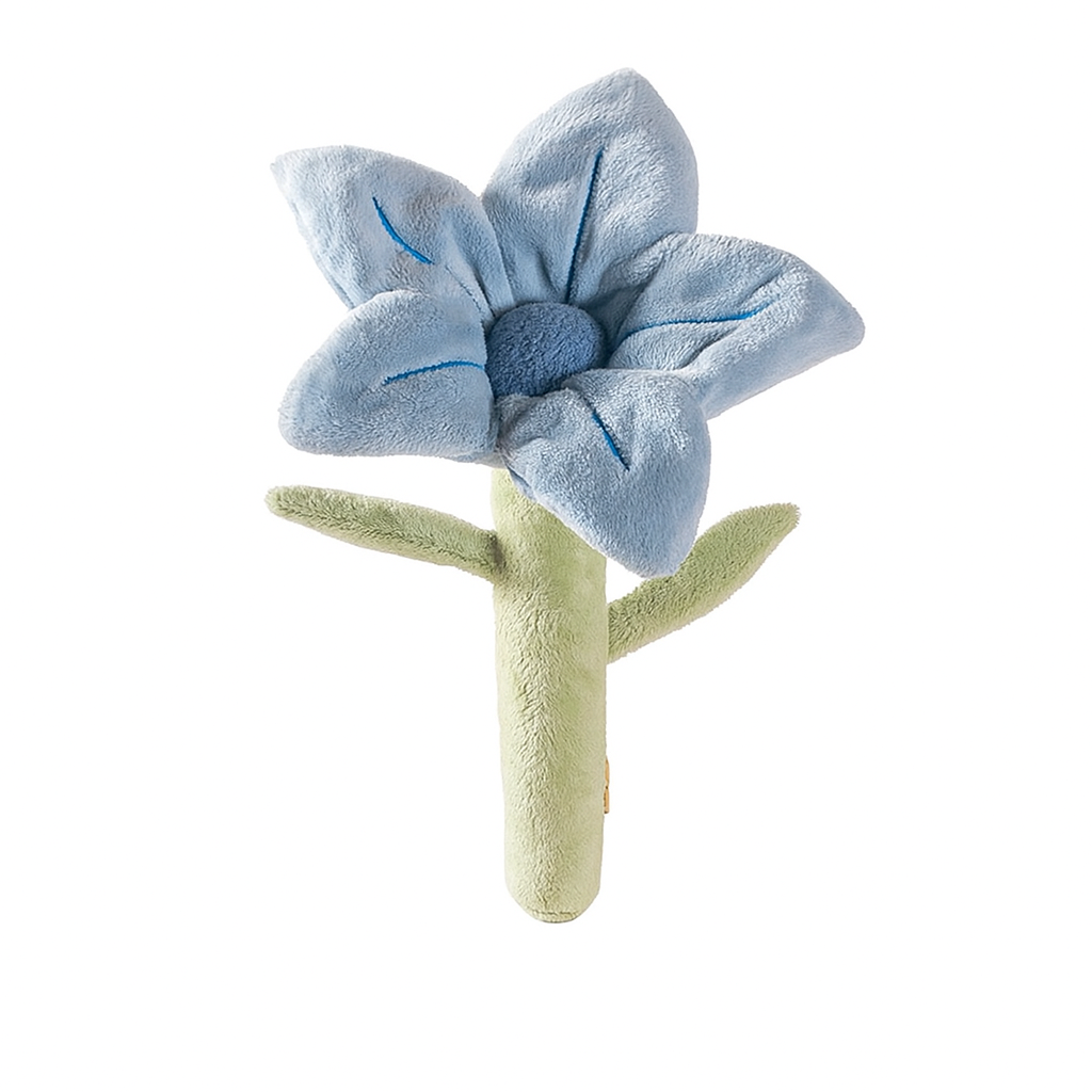 💙 Blue Flower Plush Dog Toy – All-Crinkle Fun for Playtime! 🐾