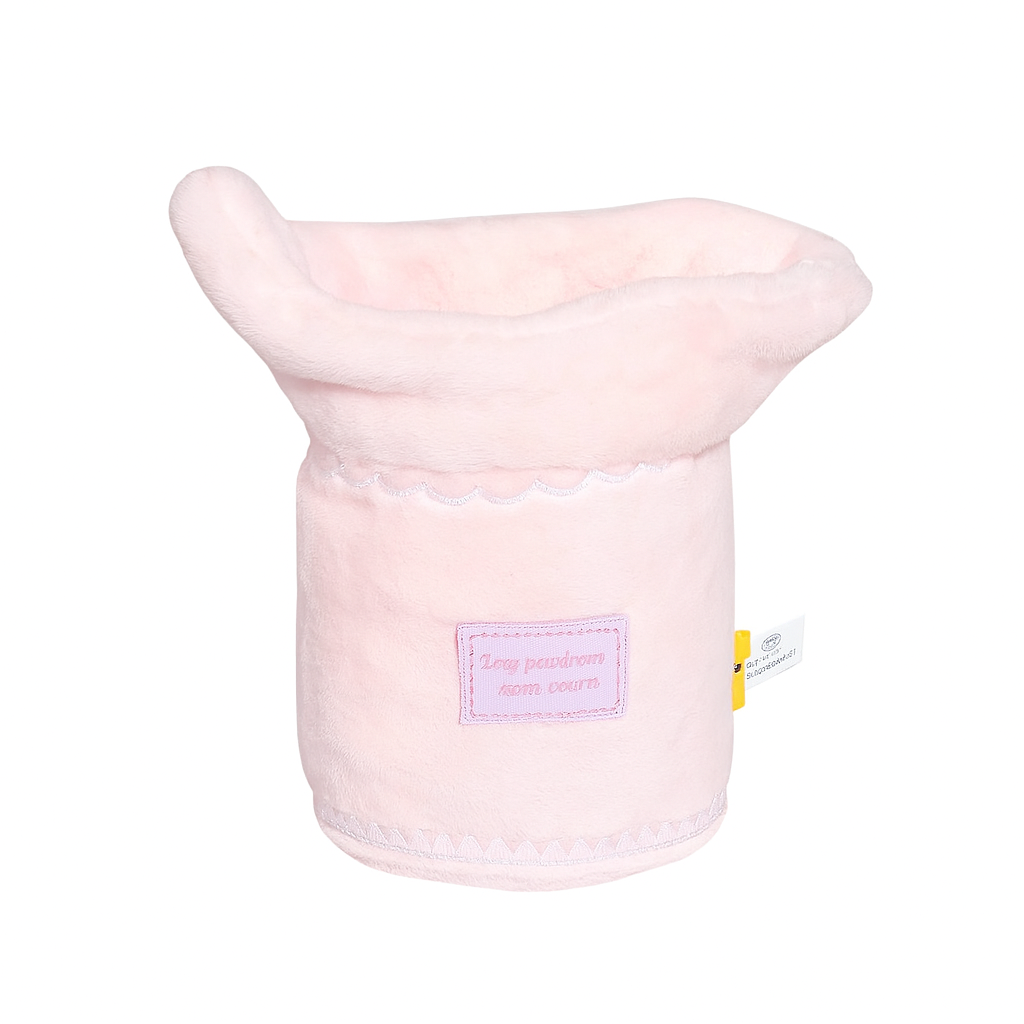 Pink Plush Flower Pot Base
