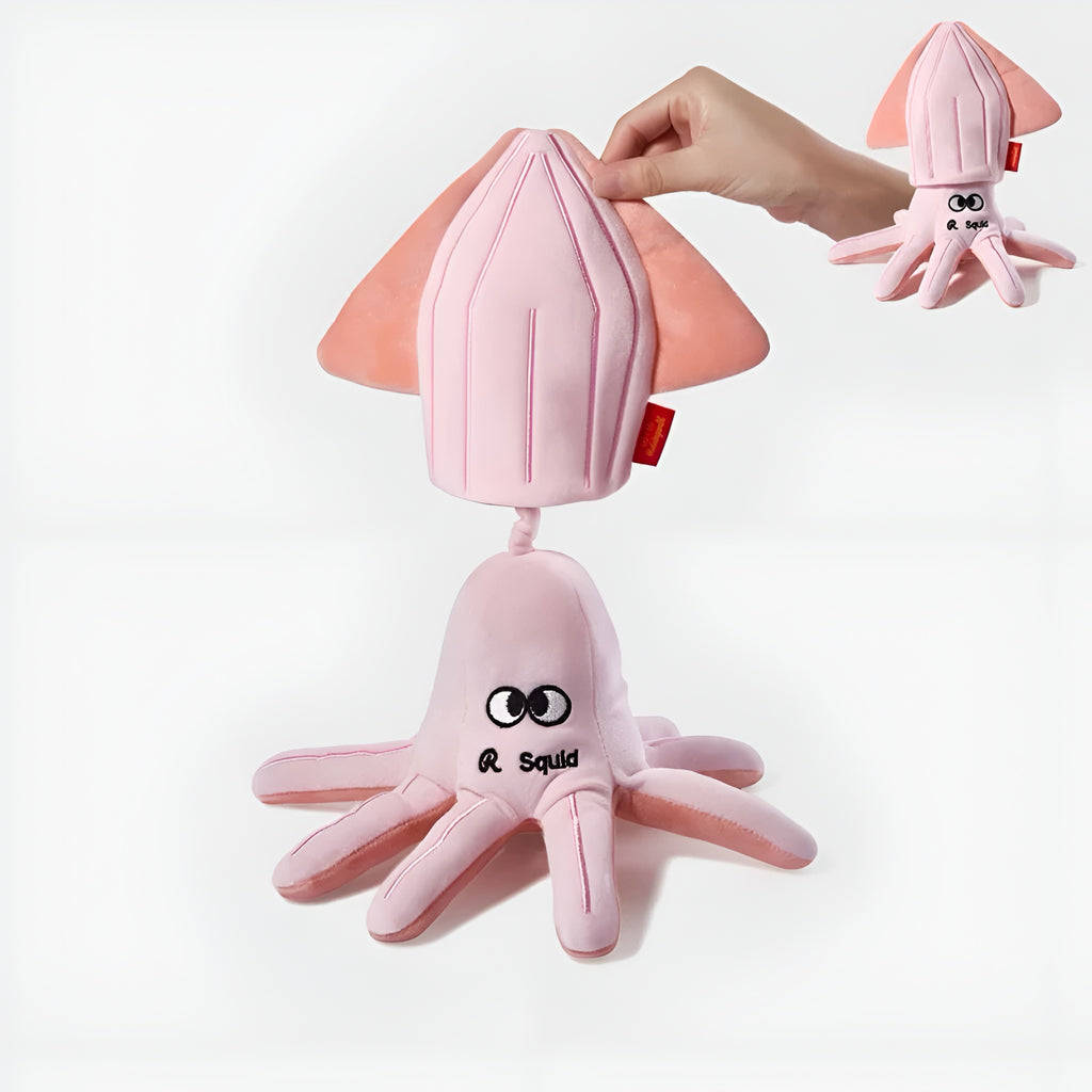 Pink Squid Snuffle Enrichment Toy.