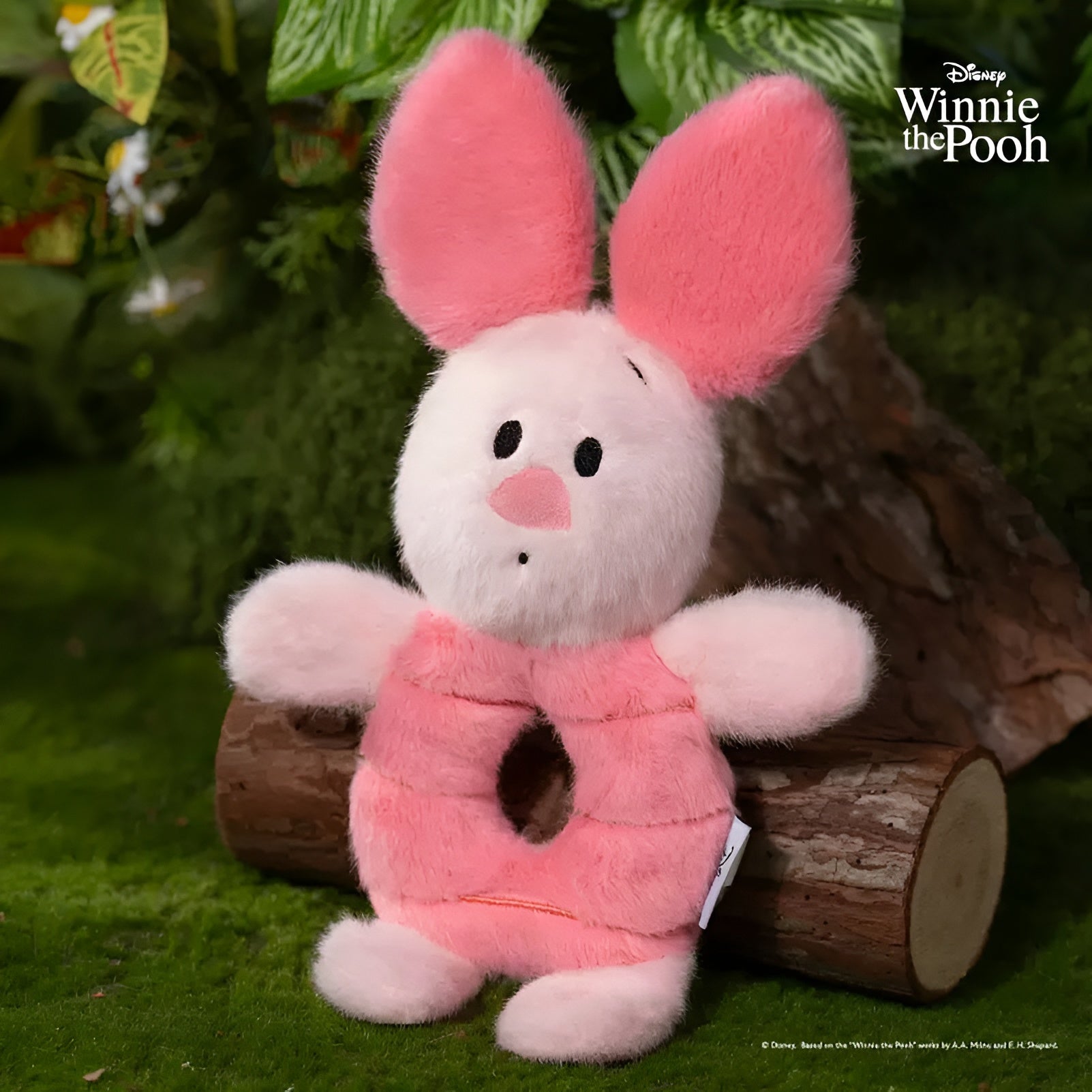 Piglet Ring Tug - Plush Chew Ring | Cute Squeaky Pull Toy for Dogs