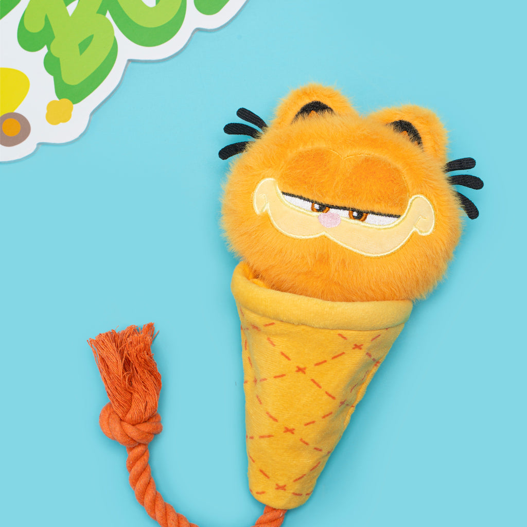 Garfield Ice Cream Cone Dog Toy