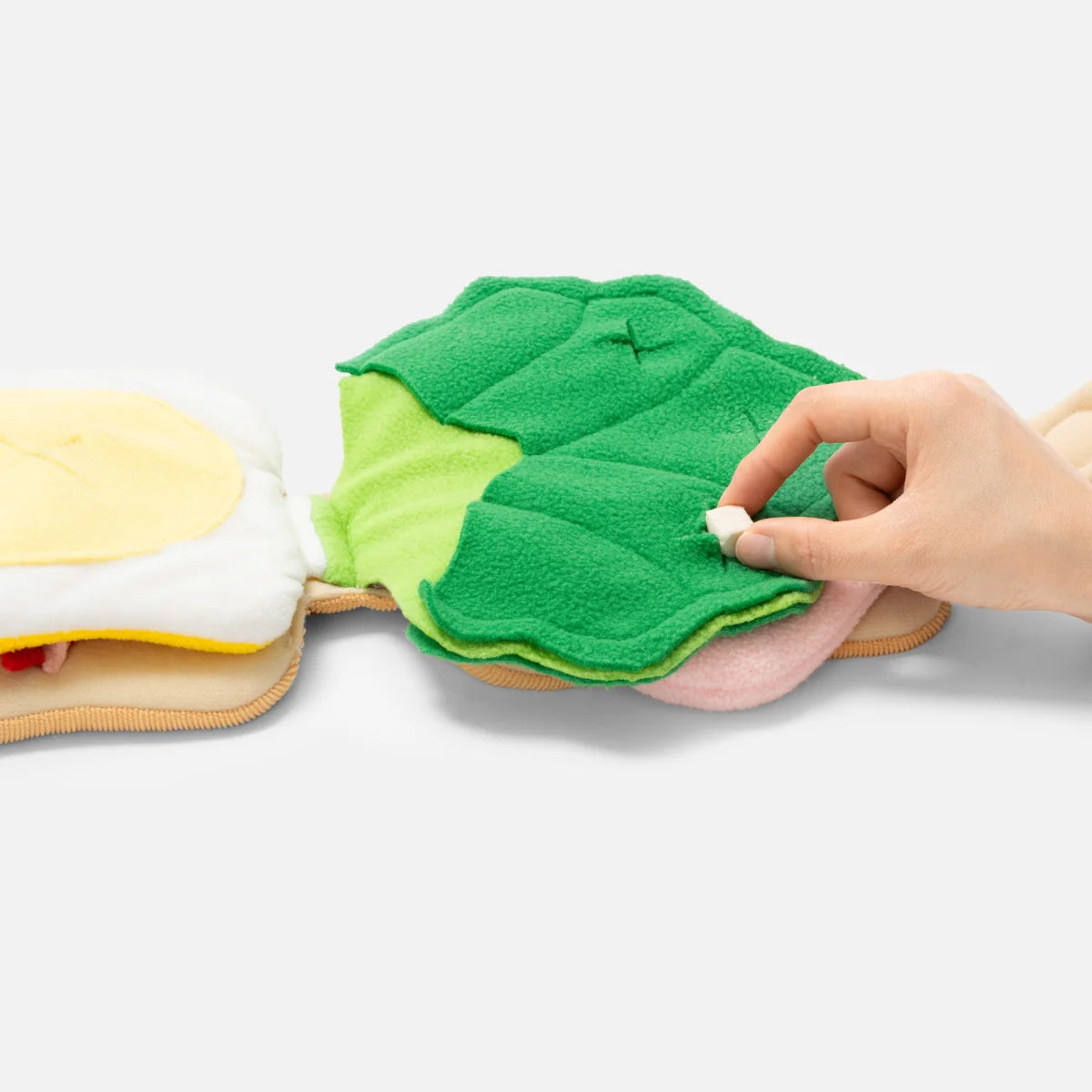 Sandwich Snuffle Toy – Multi-Layer Treat Puzzle for Dogs