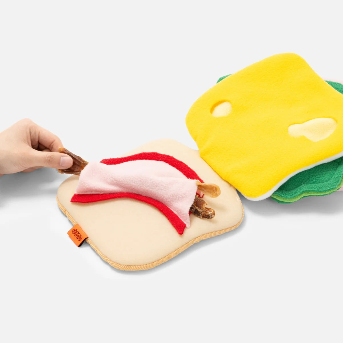 Sandwich Snuffle Toy – Multi-Layer Treat Puzzle for Dogs