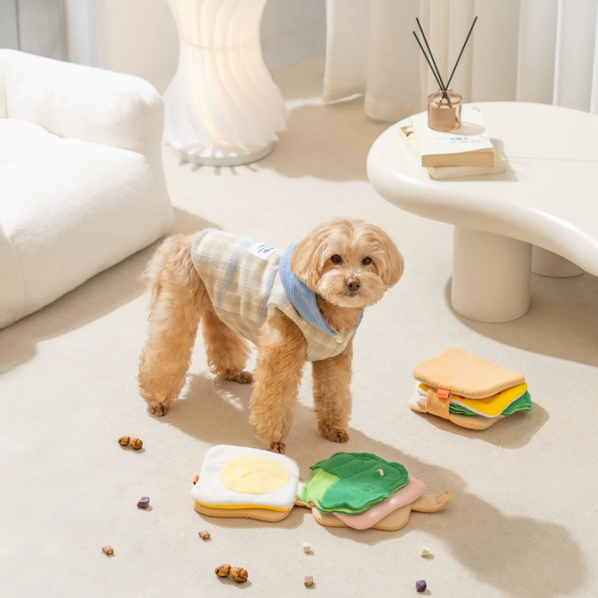 Sandwich Snuffle Toy – Multi-Layer Treat Puzzle for Dogs