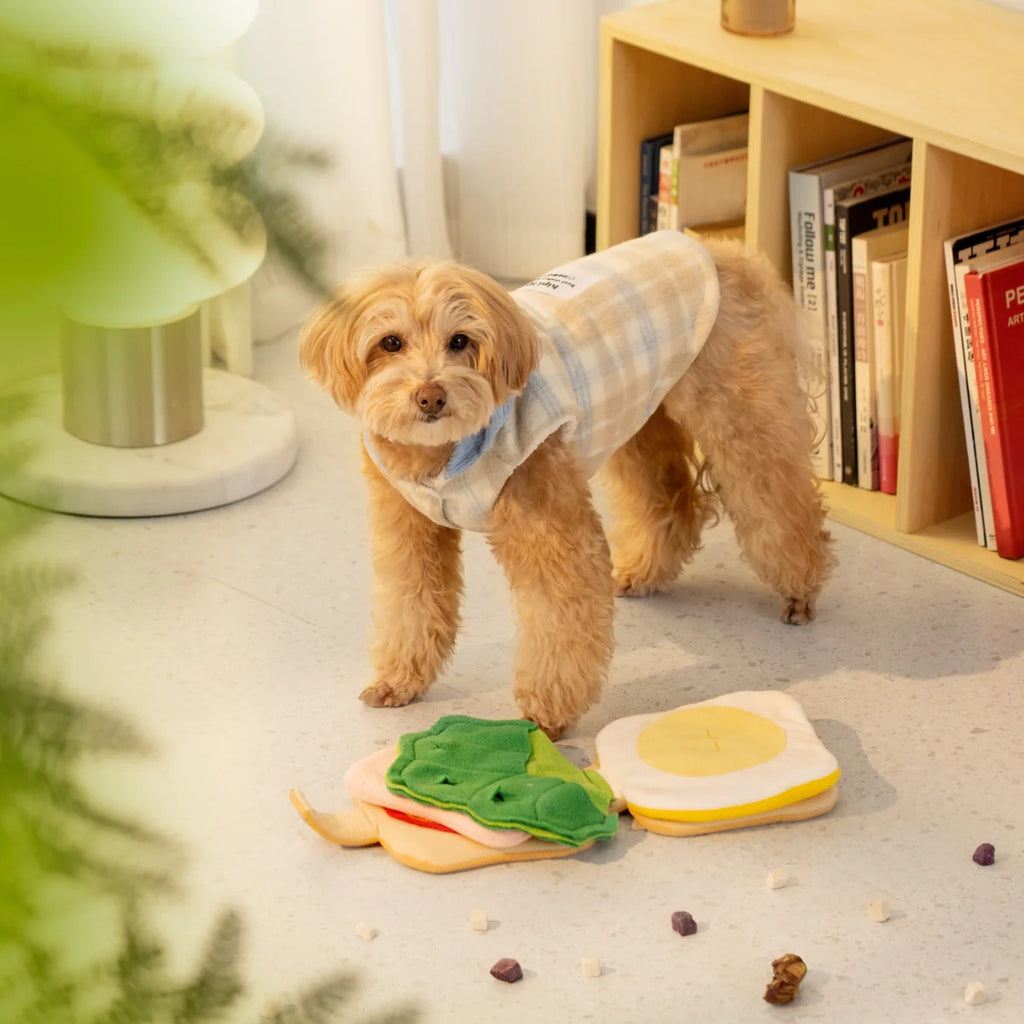 Sandwich Snuffle Toy – Multi-Layer Treat Puzzle for Dogs