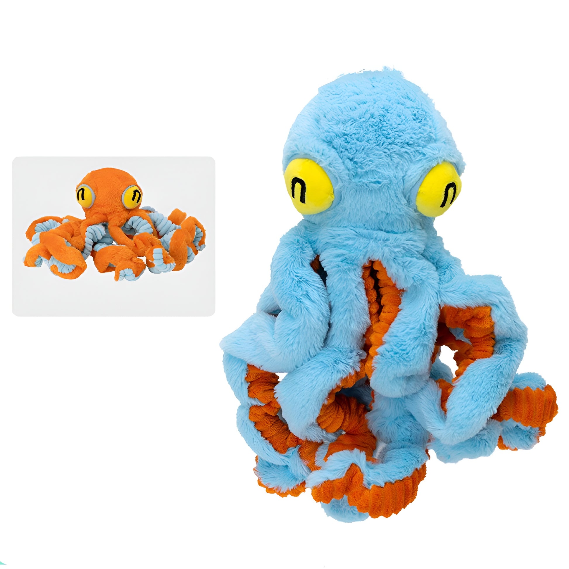 Octopus Plush Dog Toy – Squeaky Head &amp; Elastic-Band Legs for Interactive Fun!
