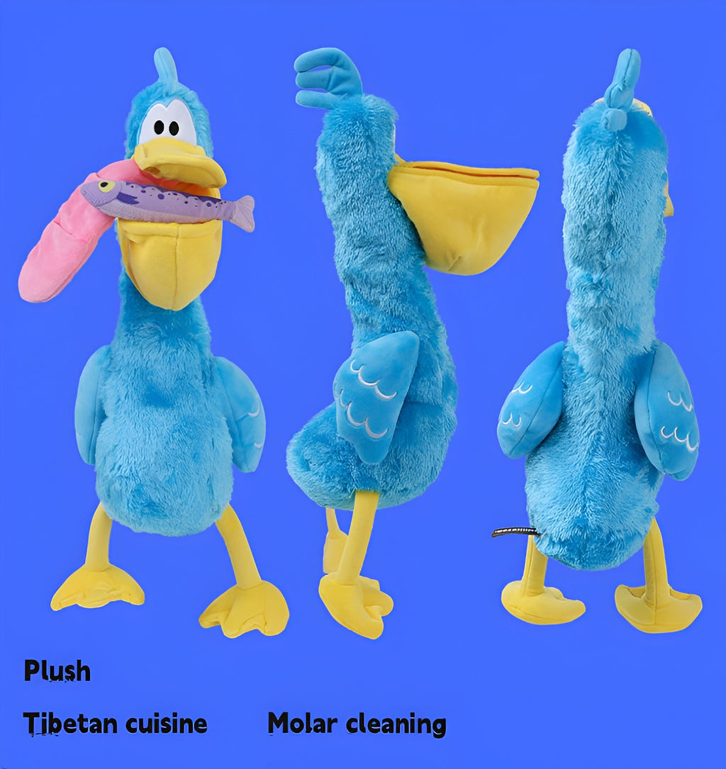 Pelican Plush Dog Toy – Catch, Chew Play!