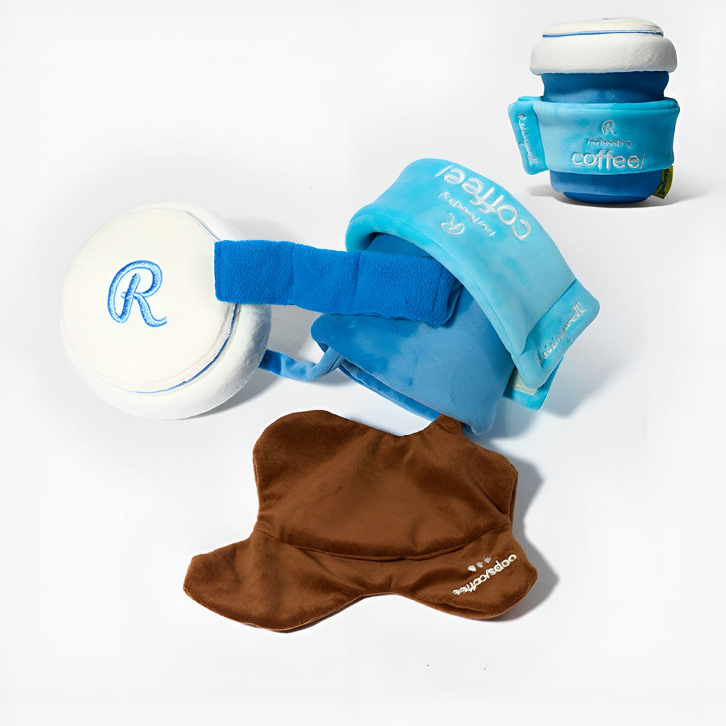 Blue Coffee Cup Enrichment Toy.