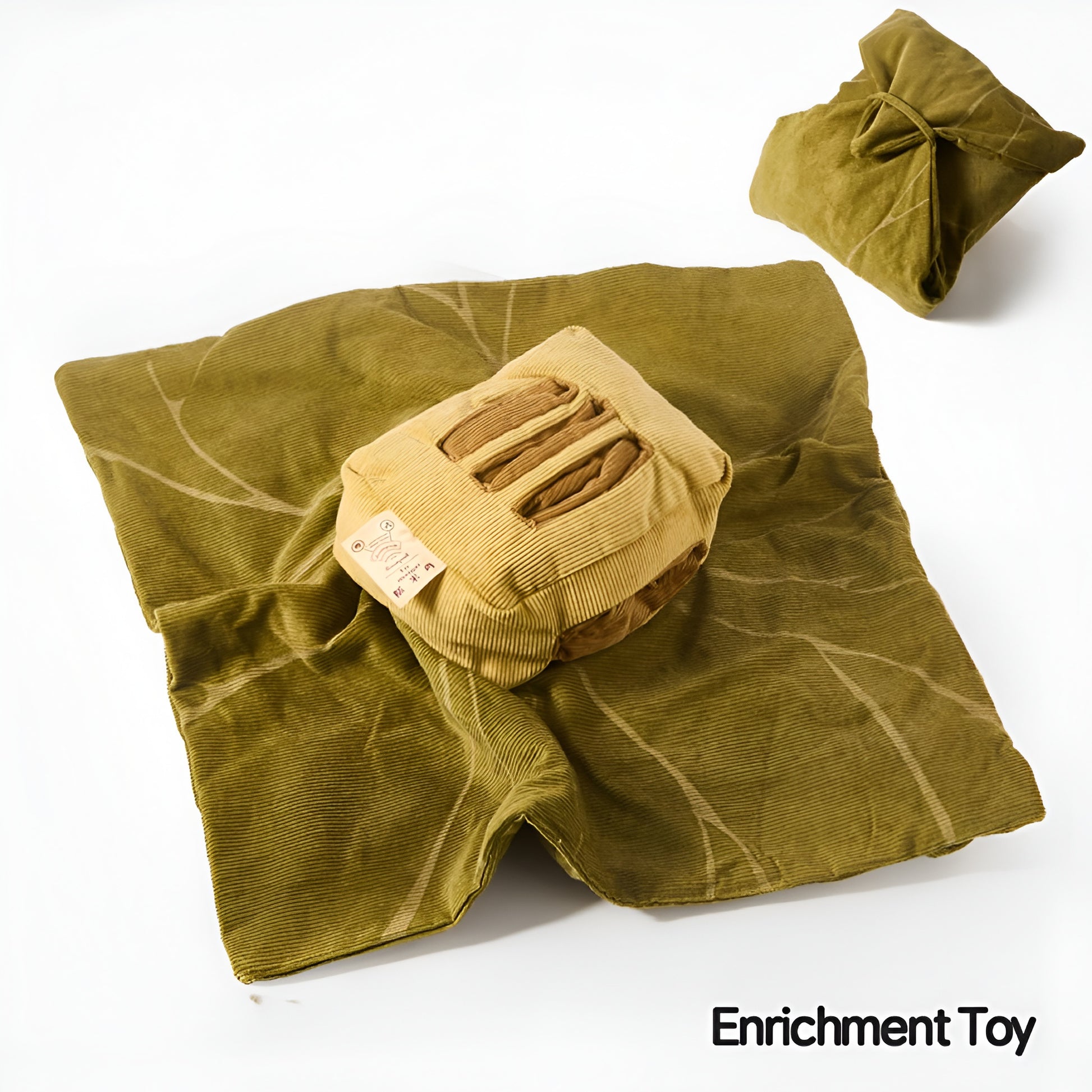 🥬 Lotus Leaf Wrap Enrichment Toy – Unwrap, Sniff & Discover Hidden Treasures! 🐾