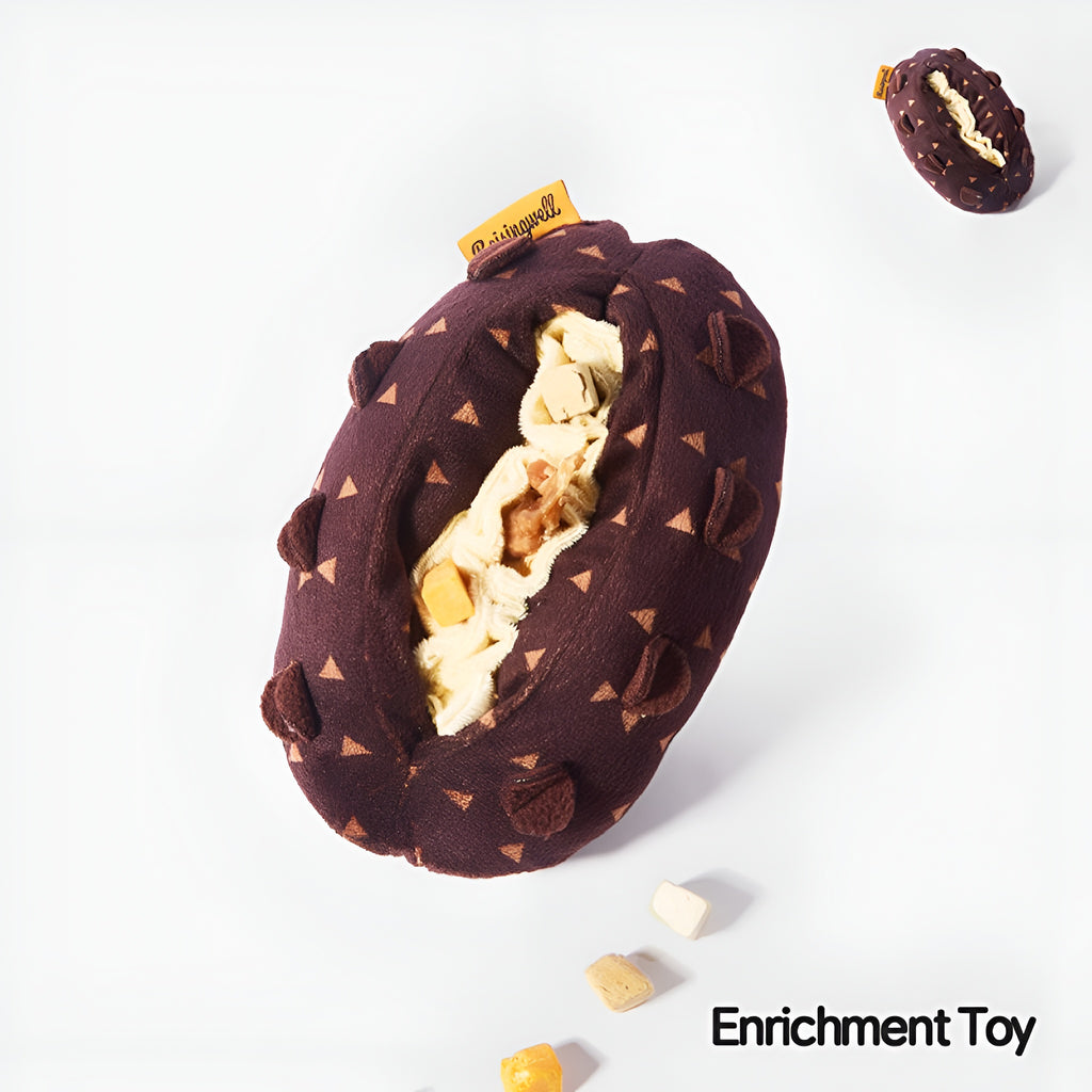 🍫 Chocolate Roll Enrichment Toy – Sweet, Soft & Sniff-tastic Fun! 🐾