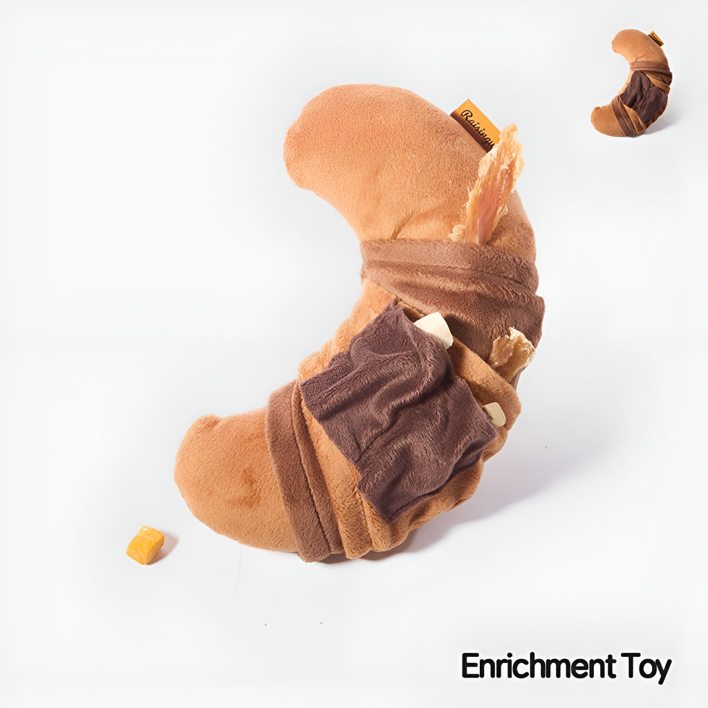 🥐 Croissant Enrichment Toy – Flaky Fun for Curious Pups! 🐾