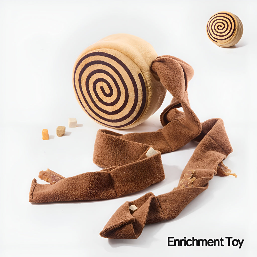🍩 Cinnamon Roll Enrichment Toy – Swirly Sniffs & Sweet Playtime Fun! 🐾