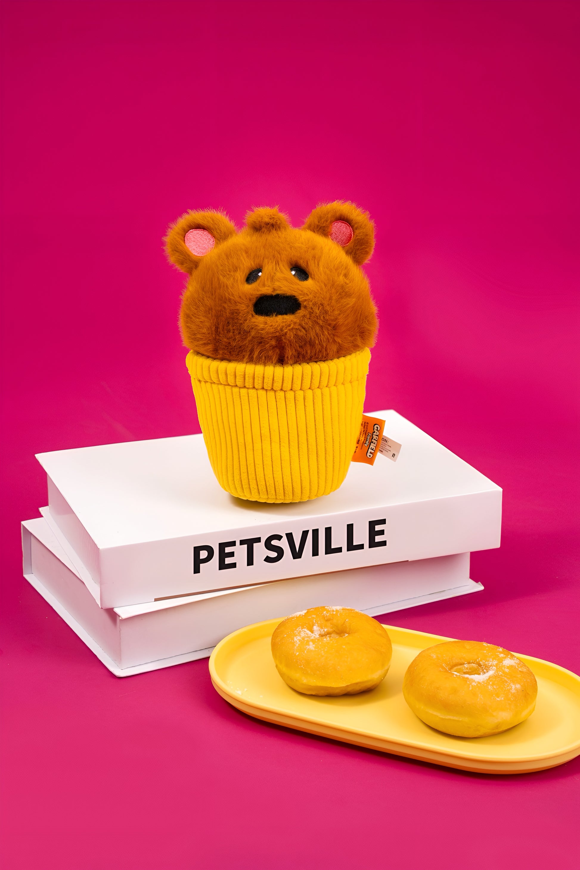 🧁 Pochi Cupcake Plush Toy – Playful, Sweet & Full of Tail Wags! 🐾