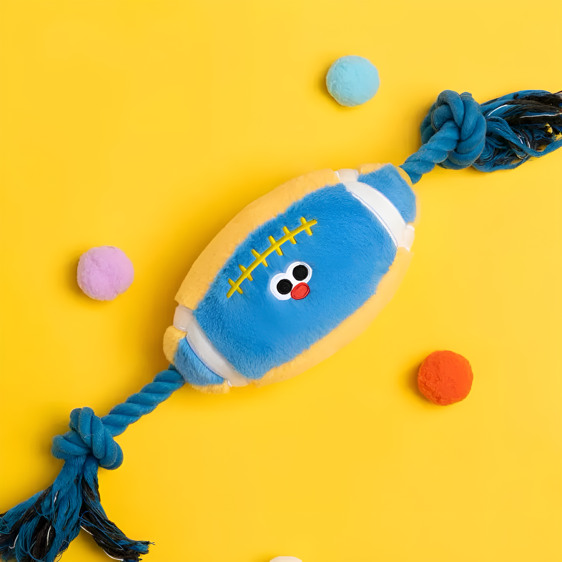 Plush Football Rope Toy