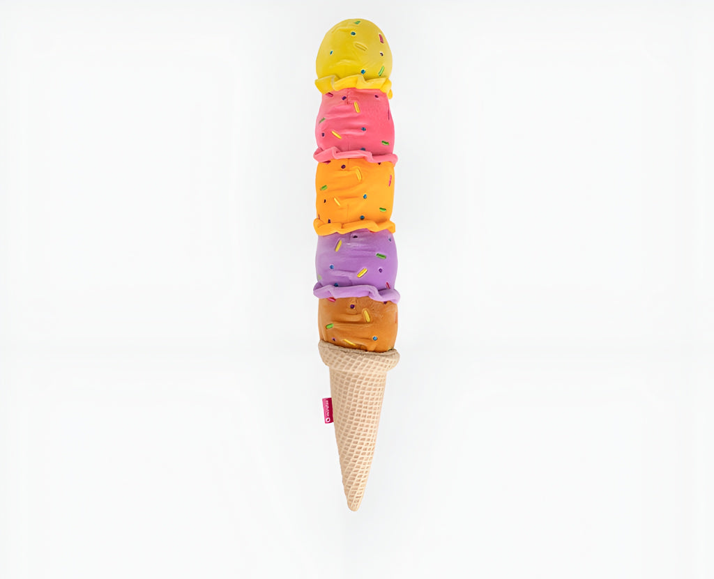 Ice Cream Plush Dog Toy – Colorful, Fun &amp; Long-Lasting Play!