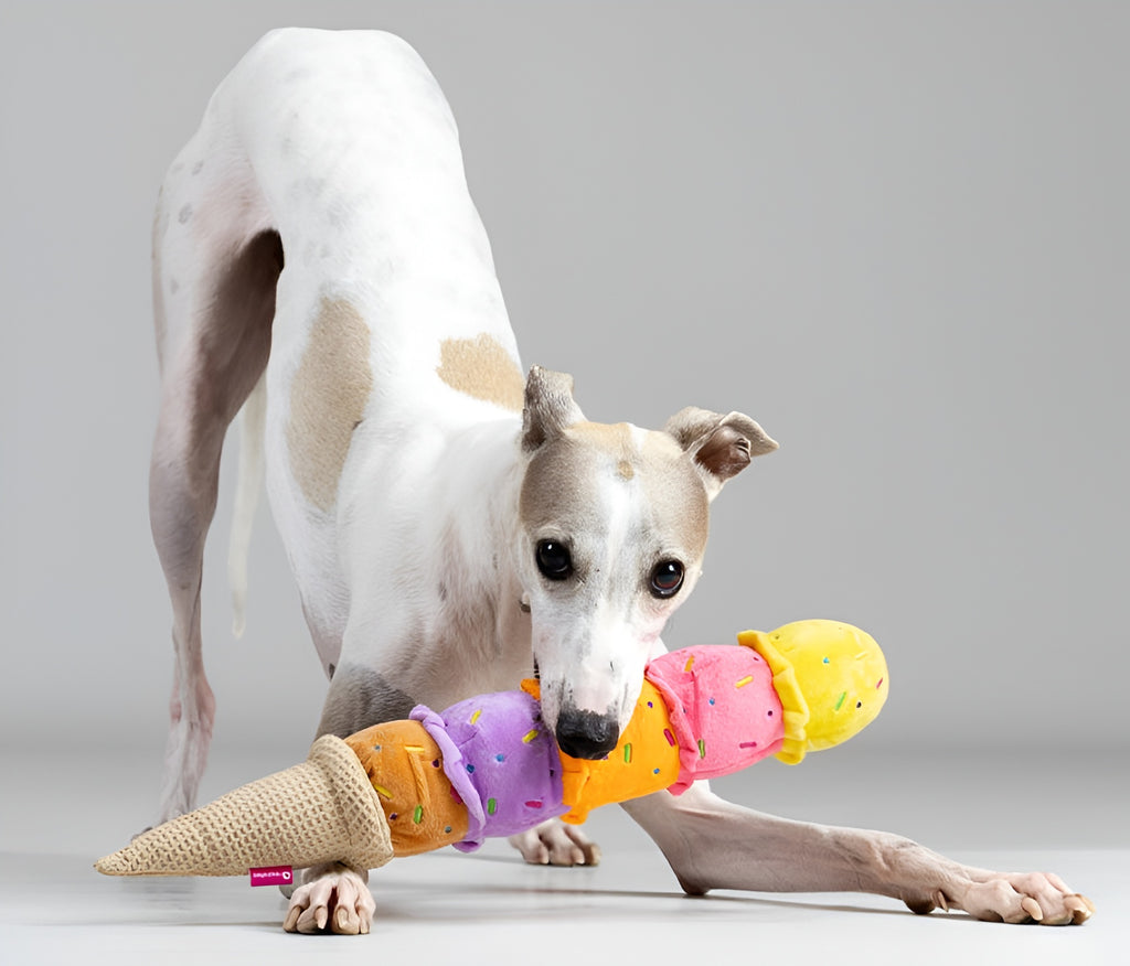 Ice Cream Plush Dog Toy – Colorful, Fun &amp; Long-Lasting Play!