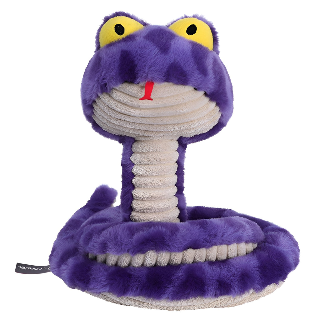 Snake Plush Dog Toy – Stretch, Squeak & Play