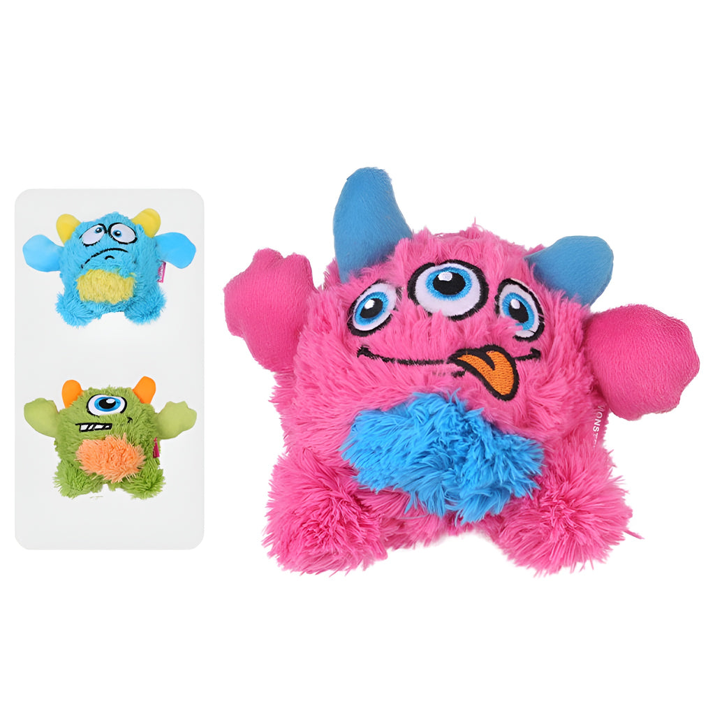 Plush Monster Dog Toy – Soft, Colorful & Durable Playmate