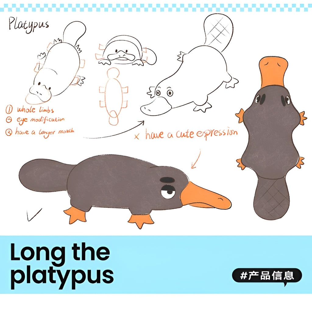 Plush Platypus Dog Toy – Squeaky, Soft & Fun!