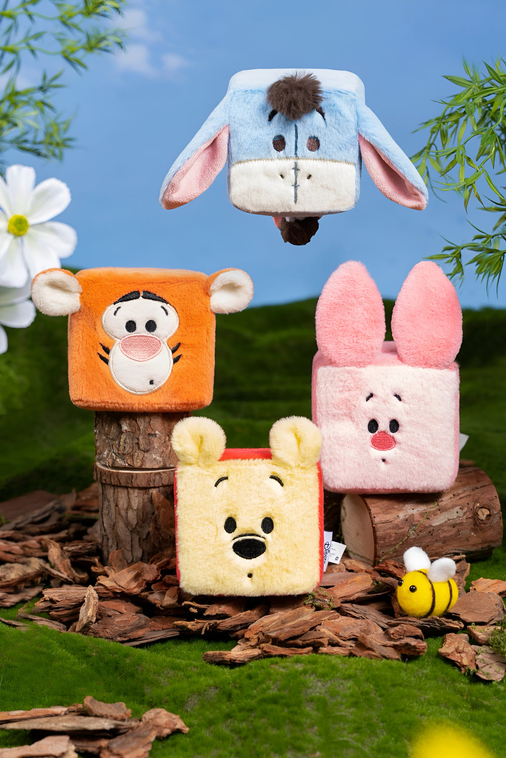 💙 Eeyore Cube Plush Toy – Crinkly, Cuddly & Calm Companion! 🐾