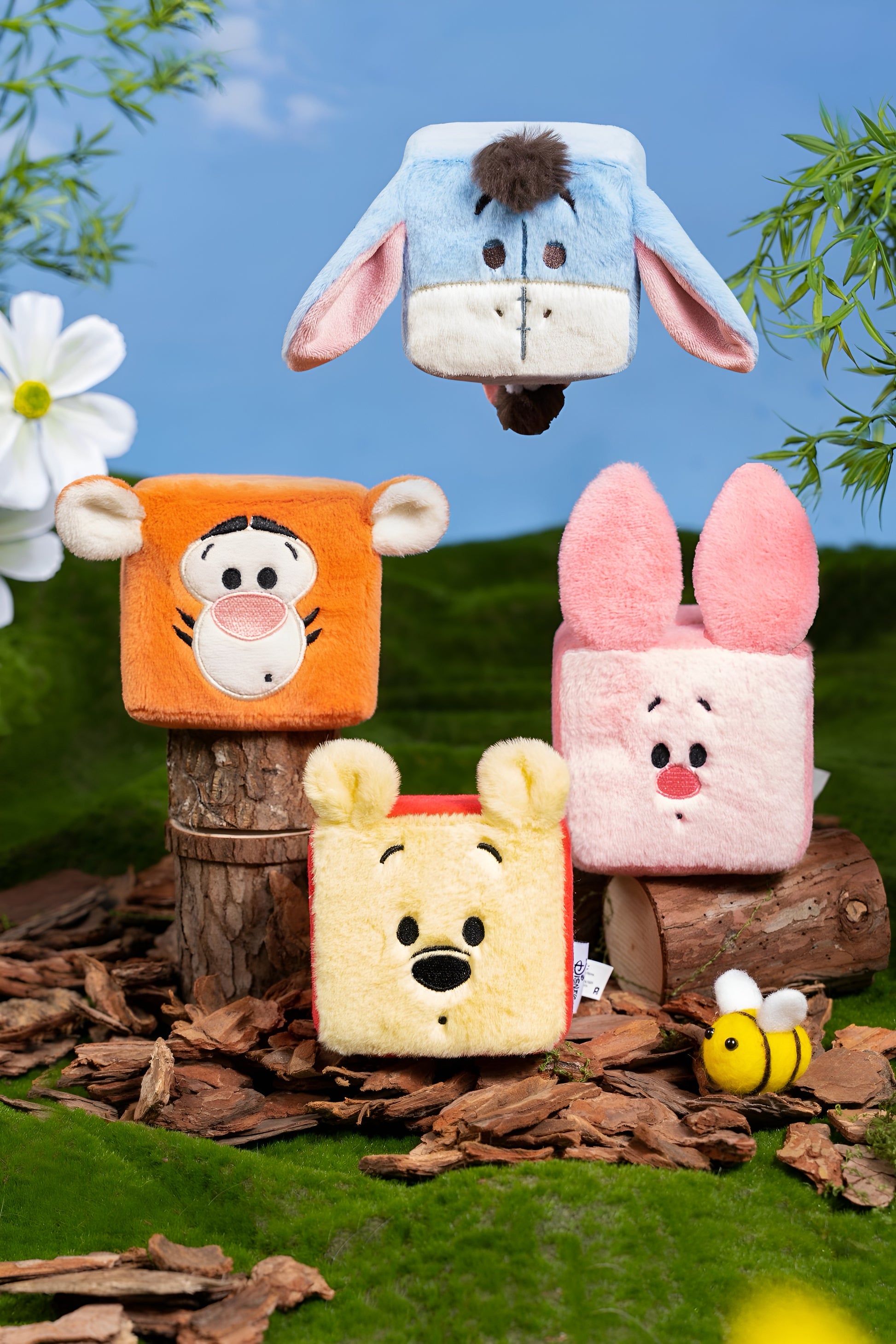 💙 Eeyore Cube Plush Toy – Crinkly, Cuddly & Calm Companion! 🐾