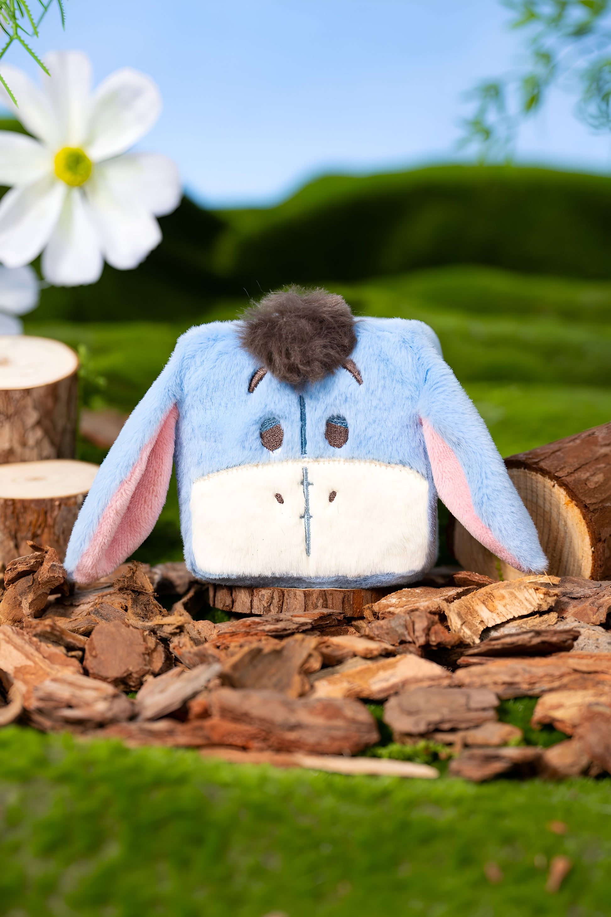💙 Eeyore Cube Plush Toy – Crinkly, Cuddly & Calm Companion! 🐾