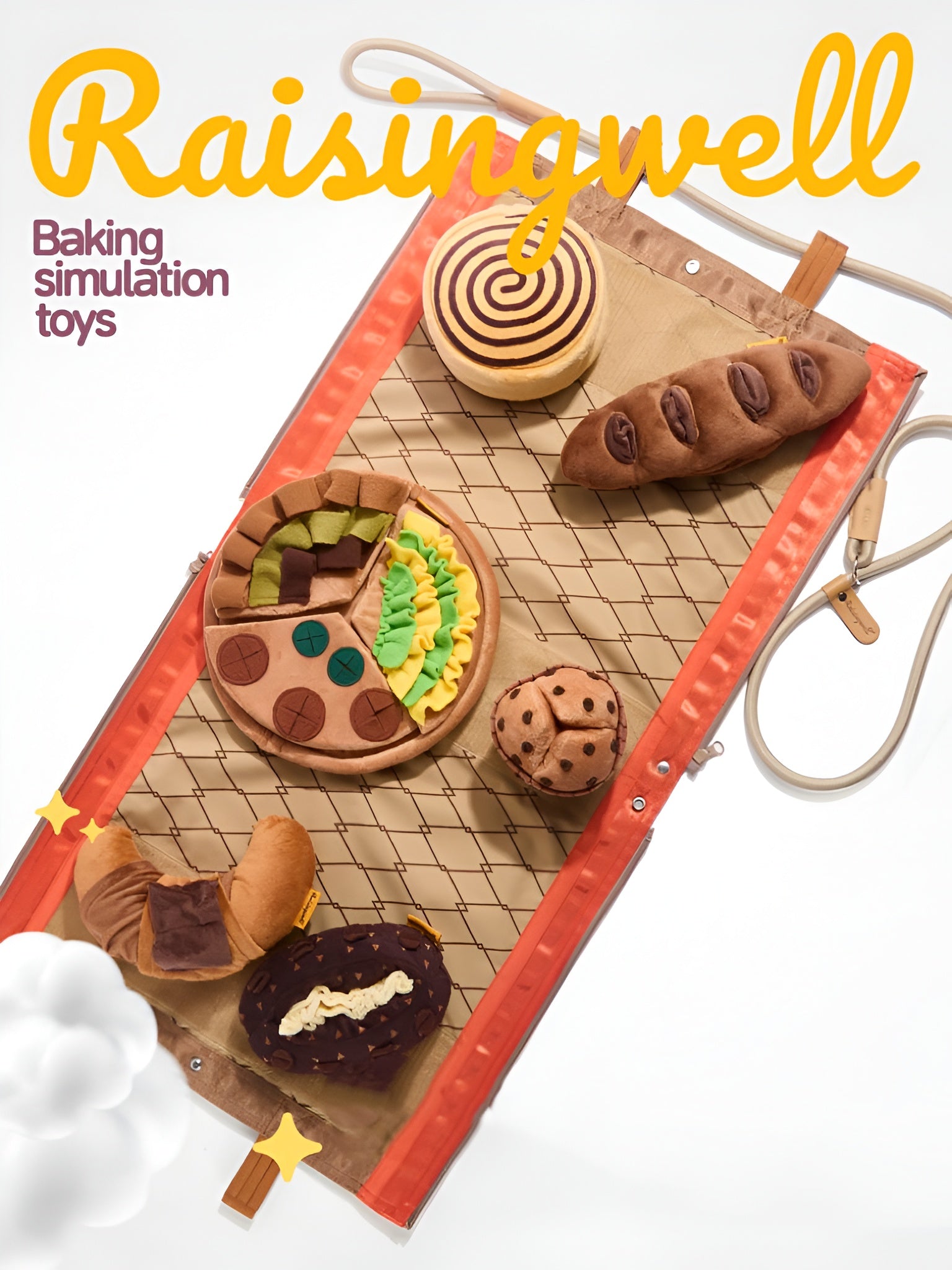 🥖 Baguette Enrichment Toy – Soft, Crinkly & Full of Surprise! 🐾