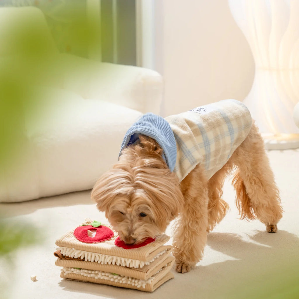 Strawberry Roll-Up Snuffle Mat – Multi-Zone Enrichment Toy