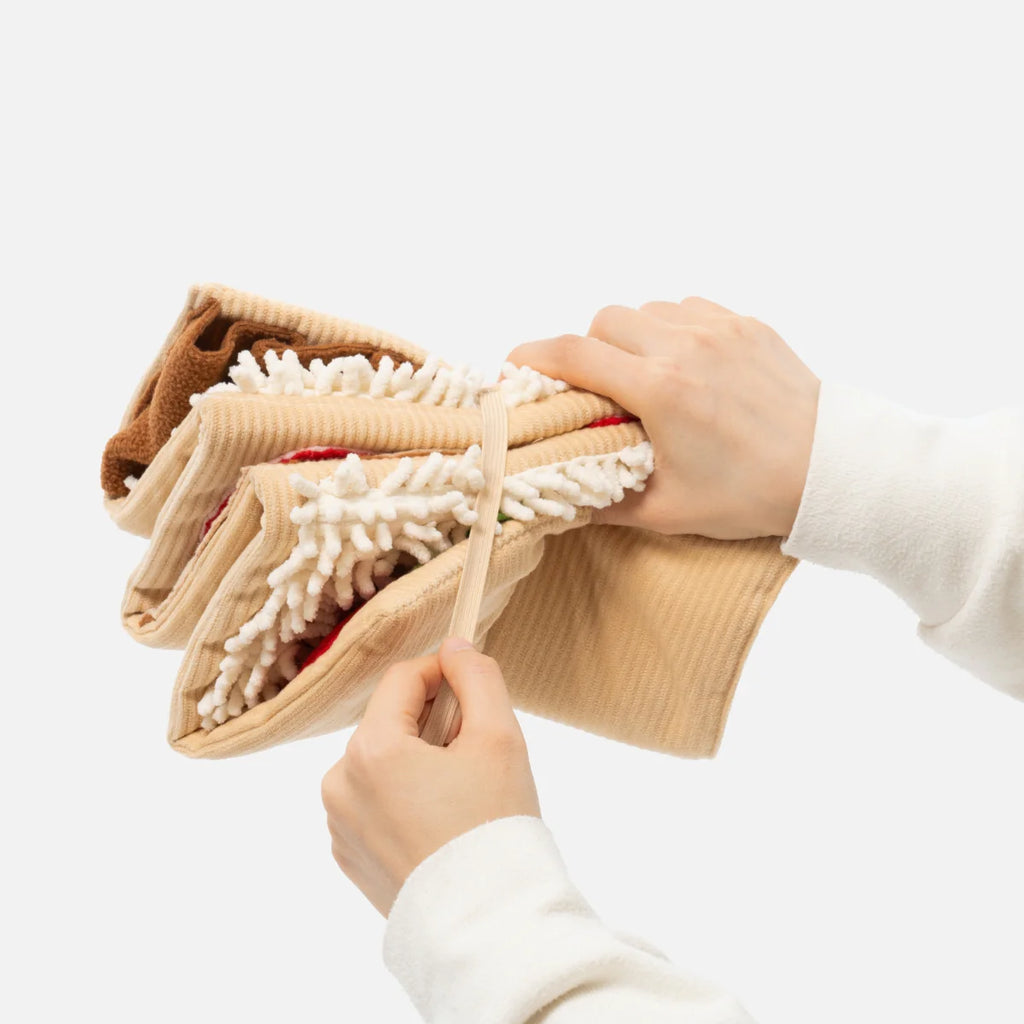 Strawberry Roll-Up Snuffle Mat – Multi-Zone Enrichment Toy