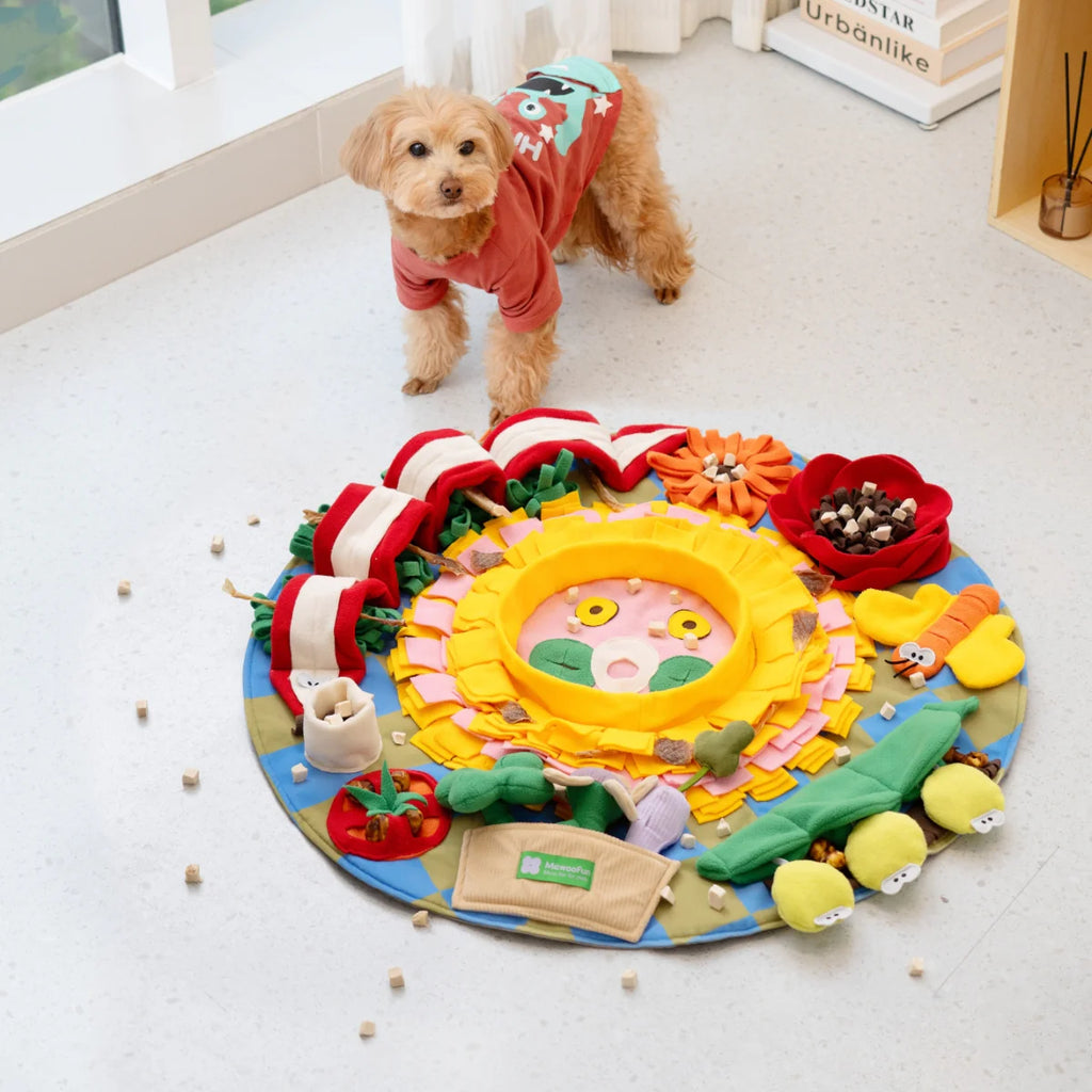 Sunflower Snuffle Mat – Enrichment Play Rug for Dogs