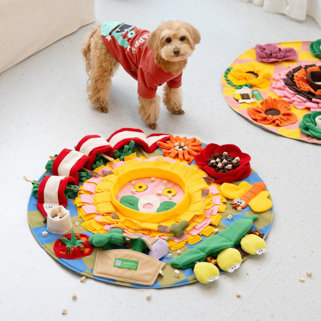 Sunflower Snuffle Mat – Enrichment Play Rug for Dogs