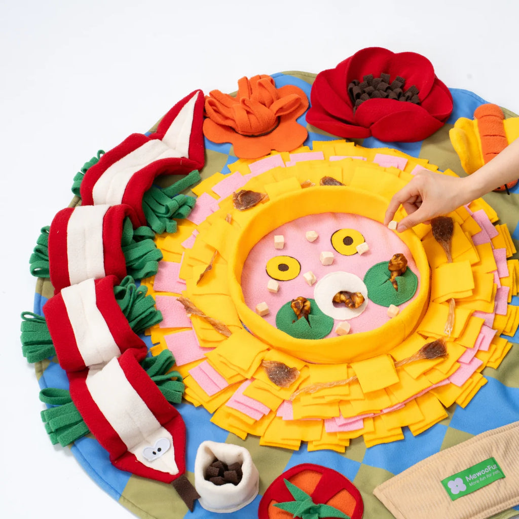 Sunflower Snuffle Mat – Enrichment Play Rug for Dogs